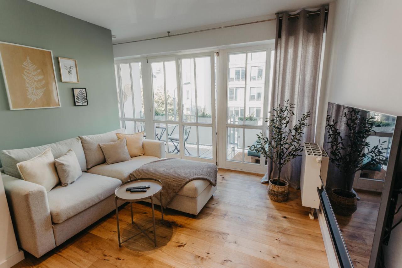 Traber Apartments Im Herzen Leipzigs Balkon Parkplatz 外观 照片
